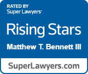 Super Lawyers Rising Star badge Matthew T. Bennett
